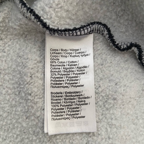 LACOSTE Unisex Tennis Player Embroidered Sweatshirt Gray Sz XL Preppy Collegiate - Picture 6 of 6